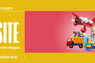design your website header, store banner or website slider