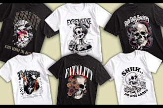 create bold gym motivation t shirt design