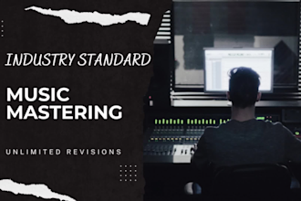 be your industry standard music mastering engineer