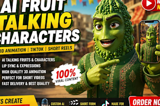 create viral ai talking fruit videos ai talking food, ai funny object ai videos