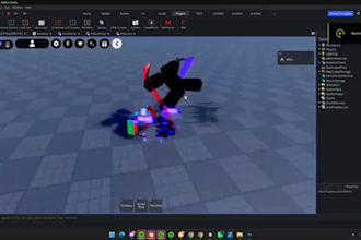 roblox combat, animation, vfx, anime, battleground, movesets, abilities, effects