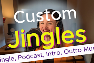 produce custom jingle, podcast intro outro music