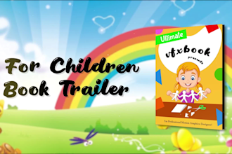 make custom children book trailer and kids promo videos