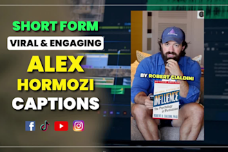 edit short videos with engaging captions in alex hormozi style for ig,tiktok,yt