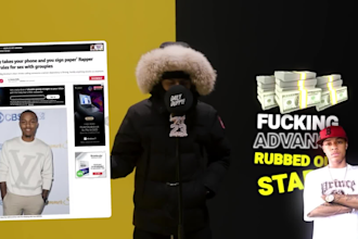 create a trendy UK lyric videos style