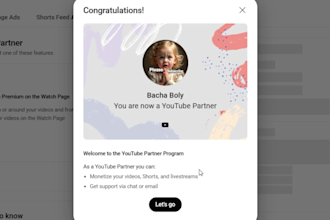 promote your youtube account to complete monetization partner program