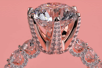 do realistic jewelry design and rendering