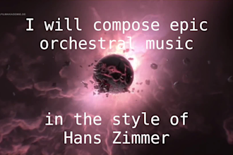 compose epic orchestral music in the style of hans zimmer