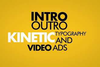create professional kinetic typography animation video