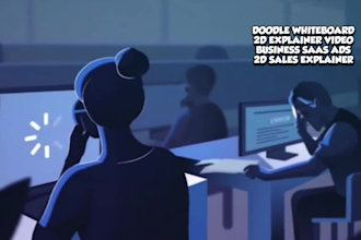 doodle whiteboard, 2d explainer video, saas business explainer, sales explainer
