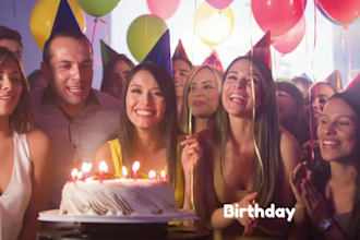 create a wedding birthday anniversary video from  footage or slideshow for you