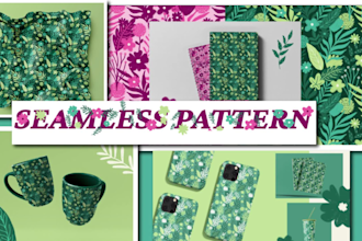 be your monogram pattern maker or retro patterns for brand