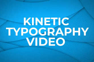 create a professional kinetic typography video