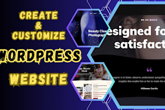 design high converting wordpress landing single page website