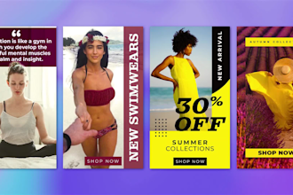 create stunning social media posts and banners