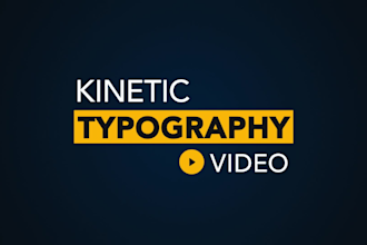 create professional kinetic typography video in 24h