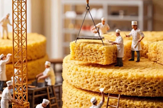 create a miniature video ai food photography ai video ai miniature cgi ads
