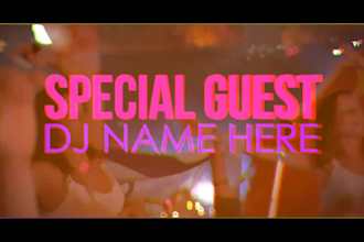 make amazing dj party night event promo video