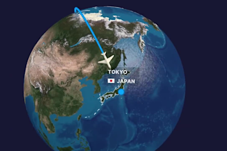 create real google earth maps map animation whiteboard gis lottle animation