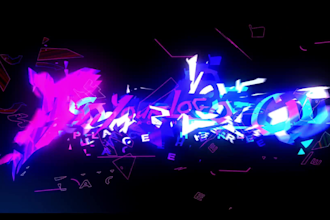 make action gaming logo animation