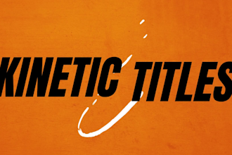 create custom kinetic typography text animation