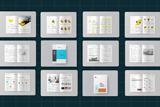 design brochure, company profile, proposal, annual report