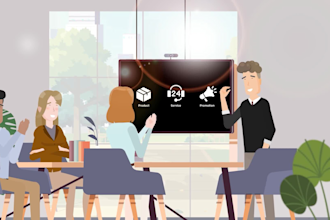 create modern 2d animated explainer videos