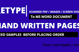 do fast typing job, as professional typist in 24 hours