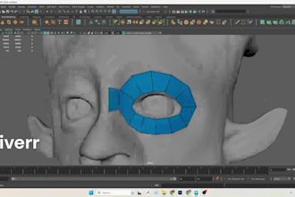 do retopology high poly model uv unwrapping  in maya