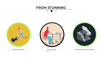 make 2d, 3d saas explainer, marketing, sales video animation