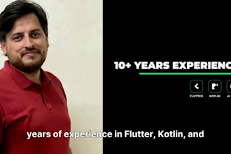 be flutter developer for android and ios flutter app development
