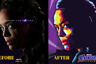 make awesome color wpap pop art potrait