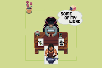 create unique pixel art characters with animations