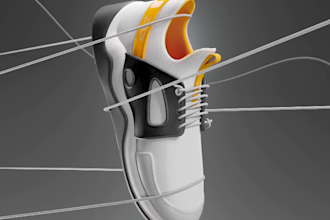 do 3d shoe animation, 3d footwear modeling, 3d sneaker rendering, 3d heel design