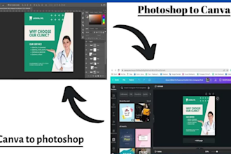convert canva to psd editable or photoshop to canvas