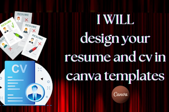 design professional modern attractive resume and unique custom cv templets