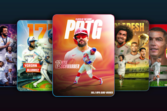 design professional sports posters, flyers, and graphics