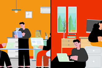 create 2d animated explainer video in 24hr