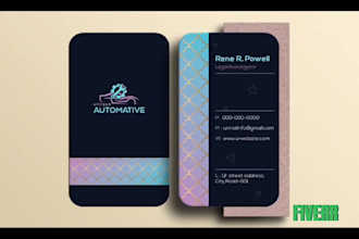 design professional modern business card and letterhead