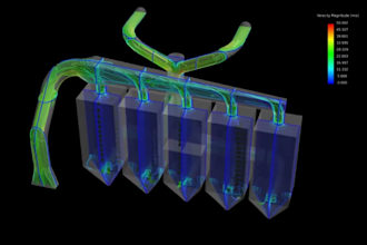 do 3d cfd fluid dynamics simulation, thermal analysis animation