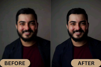 enhance blurry photos and upscale image, resolution
