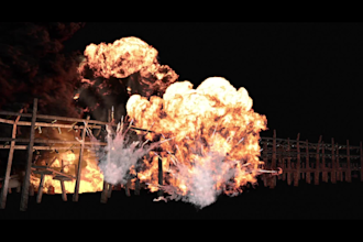 do vfx fire, blood, explosion, rain, water simulation and smoke cgi integration