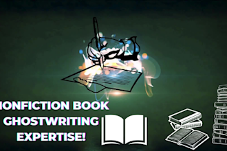 be your 30k kdp book nonfiction book or ebook ghostwriter