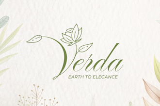 hand drawn, boho feminine botanical beauty cosmetic skincare minimalist logo