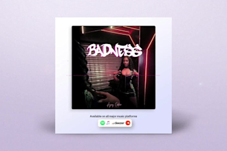 creatively design, animate song cover art or album artwork