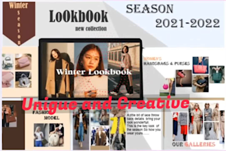 design fashion lookbook,linesheet, promotional catalogue, product catalog