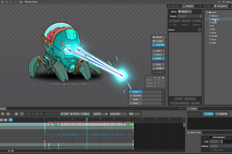make 2d animation for your 2d game character with spine