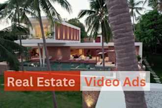 do real estate video editing and promo video in 24 hours