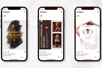 design premium quality pandora instagram post