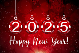 create a happy new year video 2025